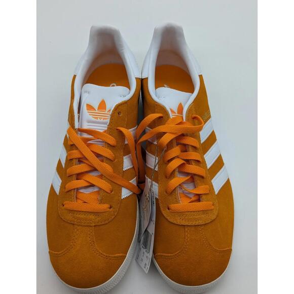 Mens Size 9 / Women's 10 Adidas Gazelle Shoes Equipment Orange White IG2091 New - Picture 2 of 6